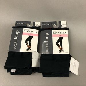 West Loop Girl’s Seamless Capri Leggings Size L